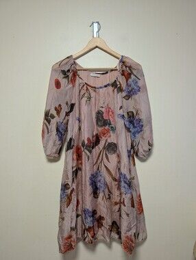 Bellambia Made in Italy Silk Blend Floral Dress Size M